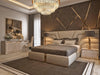 Elegant Customizable Leather King Bed Frame - Modern Luxury Design