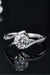 Timeless Elegance 1 Carat Lab Grown Diamond Sterling Silver Twisted Ring - Luxury and Charm Blend