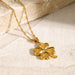 18K Gold Plated Four-Leaf Clover Pendant Necklace