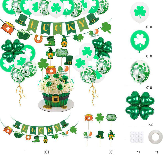 St. Patrick's Day Shamrock Balloon Decoration Set: Festive Party Essentials