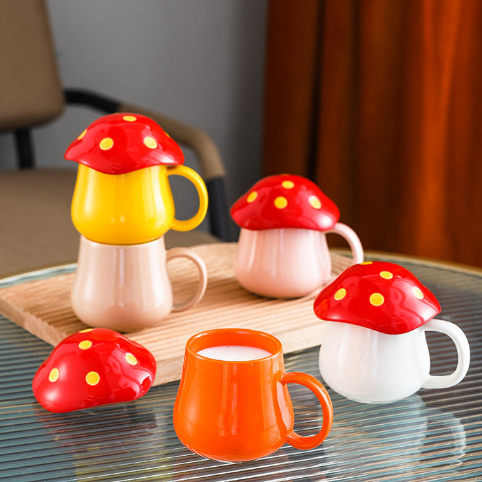 Creative Mushroom Ceramic Cup Student Lovers Cup