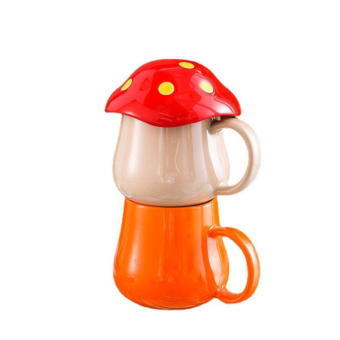 Creative Mushroom Ceramic Cup Student Lovers Cup