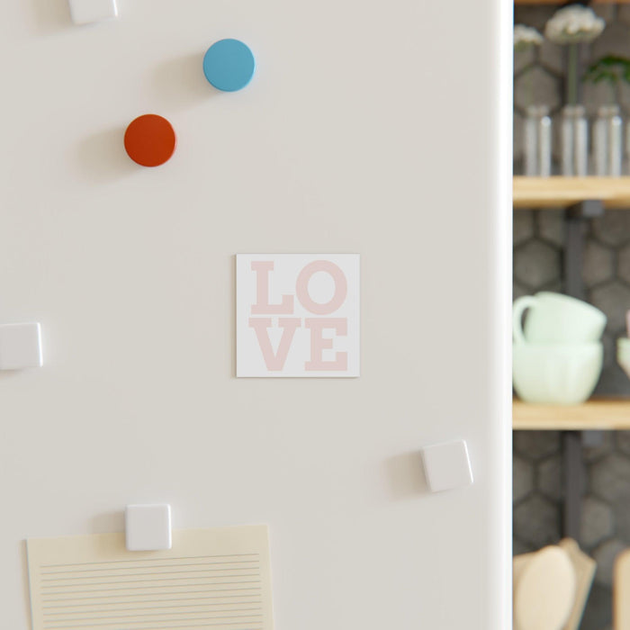 Customizable LOVE Square Magnet - Stylish Personalization for Every Space