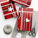 Luxurious Customizable Red Christmas Wrapping Paper Set - Maison d'Elite