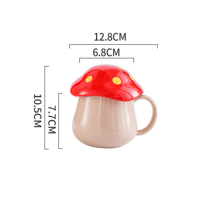 Creative Mushroom Ceramic Cup Student Lovers Cup