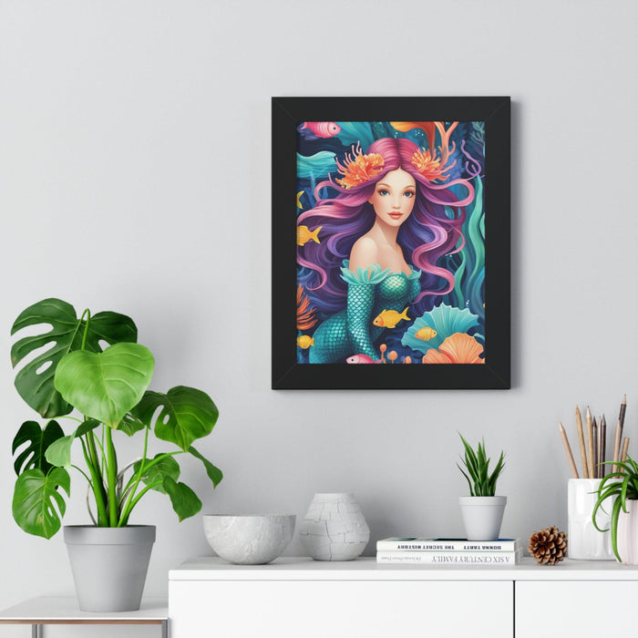 Enchanted Mermaid Retreat Vertical Wall Art - Artisan Designed by Maison d'Elite