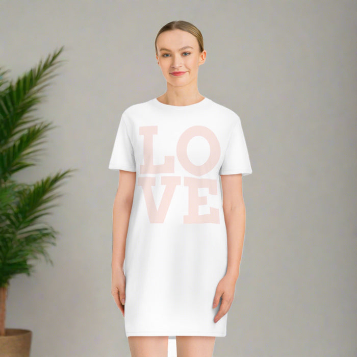 Elegant Parisian Organic Cotton T-Shirt Dress - A Symphony of Sophistication