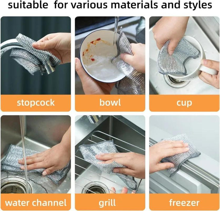 Magic Dual-Surface Cleaning Cloth Set - 12 Pieces of Advanced Fiber Technology