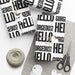 Luxurious Personalized Hello Gorgeous Gift Wrap Paper with Matte & Satin Finishes - Made in the USA