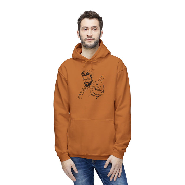 Louis2k Unisex Hooded Sweatshirt, Made in US - Heavyweight Fabric, Front Muff Pocket, Classic Fit