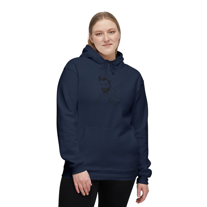 Louis2k Unisex Hooded Sweatshirt, Made in US - Heavyweight Fabric, Front Muff Pocket, Classic Fit