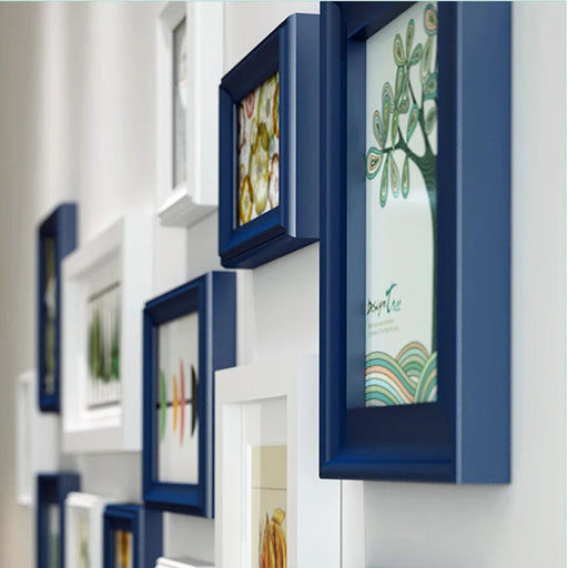 Elegant Set of 13 Wooden Picture Frames for Stylish Home Decor