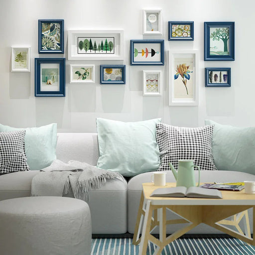Elegant Set of 13 Wooden Picture Frames for Stylish Home Decor