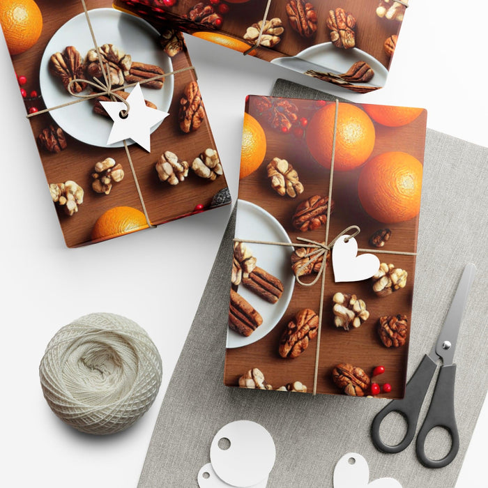 Elegant Customizable 3D Christmas Gift Wrap Set with Matte & Satin Finish - Handcrafted in the USA