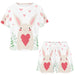 Women's Premium Polyester Home Leisure Set - Floral Print Shorts and Top