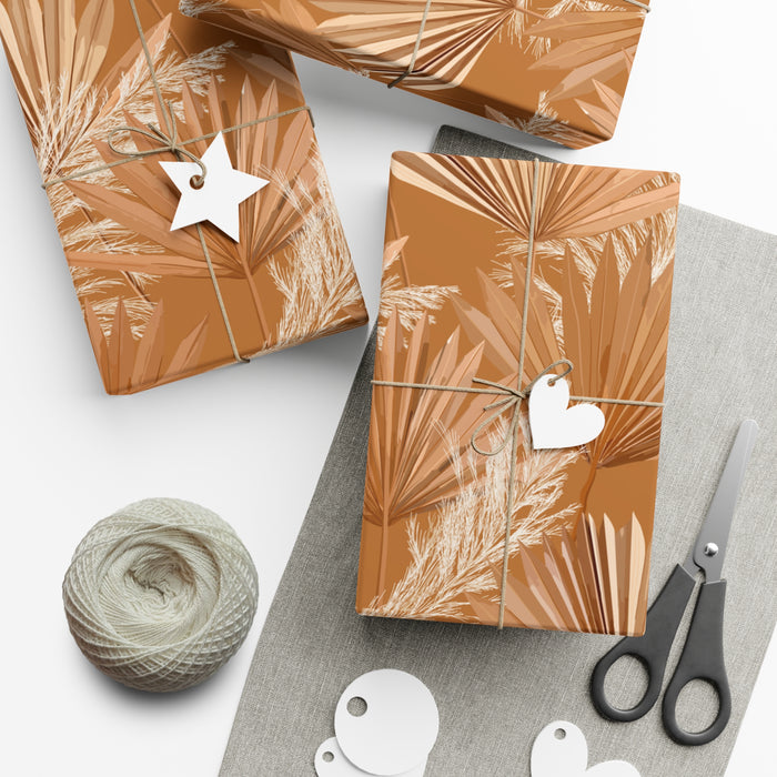 Gold Fall season Exquisite USA-Made Gift Wrap Paper