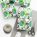 Green Fall season Exquisite USA-Made Gift Wrap Paper