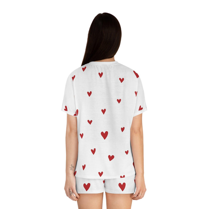 Chic Valentine's Day Women's Short Pajama Set - Refined Sleepwear Collection