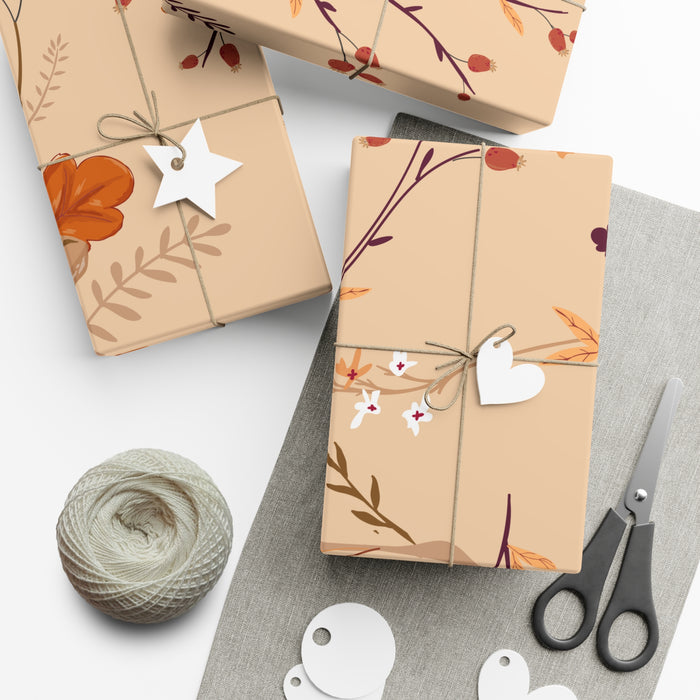 Autumn Leaves Exquisite USA-Made Gift Wrap Paper