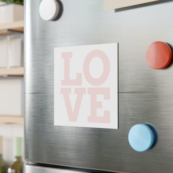 Customizable LOVE Square Magnet - Stylish Personalization for Every Space