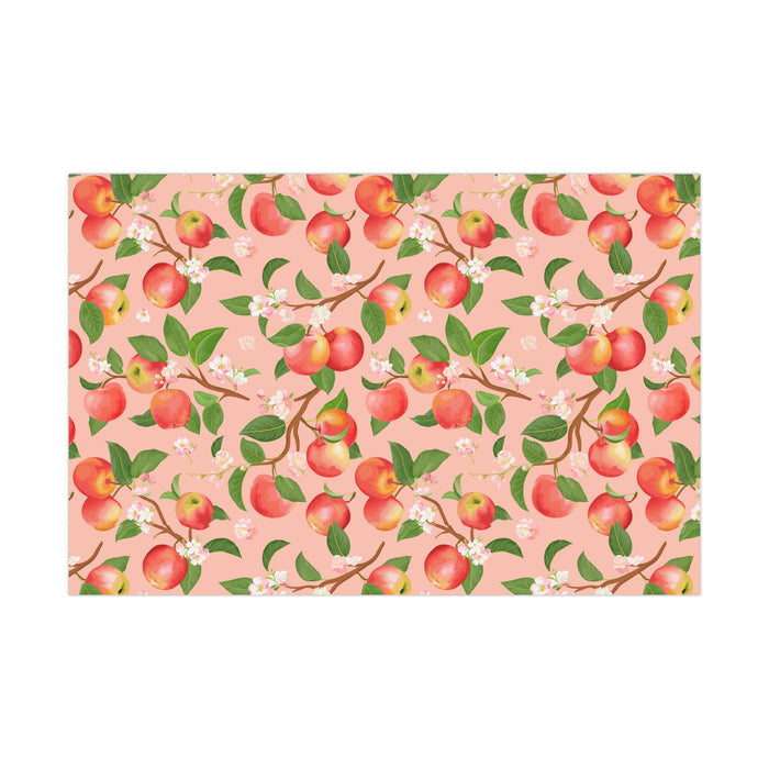 Apple Fall season Exquisite USA-Made Gift Wrap Paper