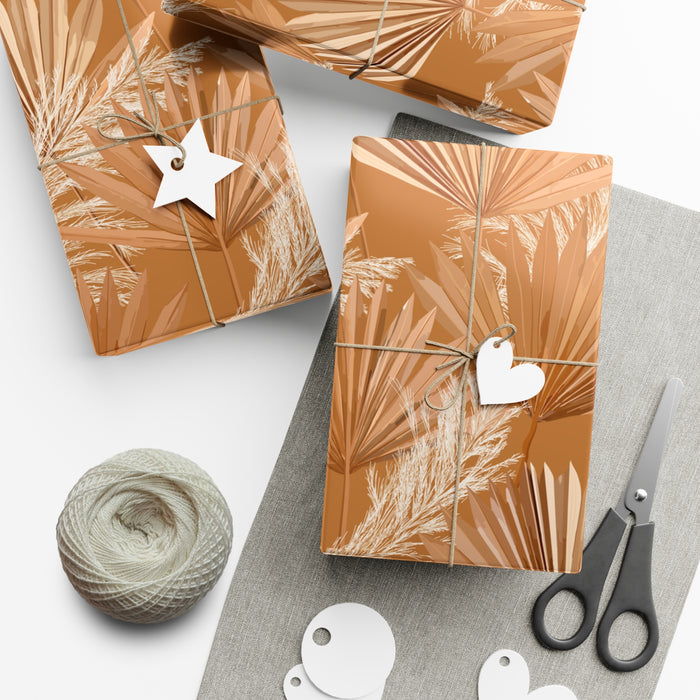 Gold Fall season Exquisite USA-Made Gift Wrap Paper