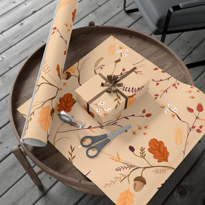 Autumn Leaves Exquisite USA-Made Gift Wrap Paper