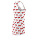 Chic Valentine's Day Women's All-Over Print Racerback Dress - Timeless Style