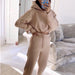 Stylish Women's 2-Piece Sweat Suit Set - Long Sleeve Hoodie & Casual Fitness Tracksuit