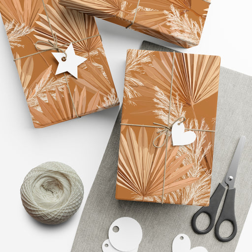 Gold Fall season Exquisite USA-Made Gift Wrap Paper