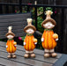 Whimsical Harvest Scarecrow Ceramic Doll Figurine