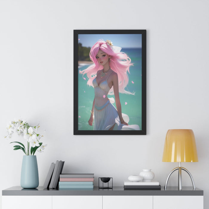 Sustainable Mermaid Wall Art Set with Eco-Friendly Frame