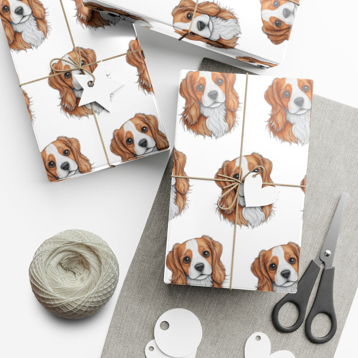 Chic Puppy-Inspired Gift Wrap Set - Elevate Your Presentations
