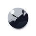 Elegant Mountain Vista Wall Clock - Luxurious Timepiece with Exquisite Design and Mounting Slot