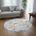 Chic Nordic Chenille Luxury Round Rug - 60" Elegant Circular Design