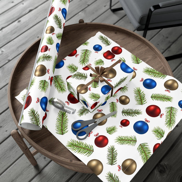 Sophisticated 3D Eco-Friendly Christmas Gift Wrap Set - Luxurious Matte & Satin Finishes, Crafted in the USA