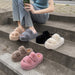 Leisure Fleece-lined Platform Slippers