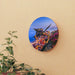 Mediterranean Charm Acrylic Wall Clocks - Vibrant Designs, Easy Installation & Maintenance