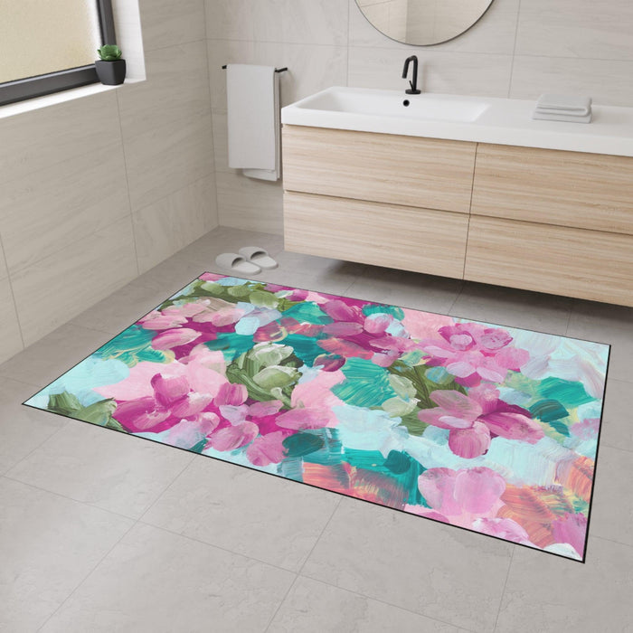 Chic Floral Non-Slip Rug for Stylish Home Decor