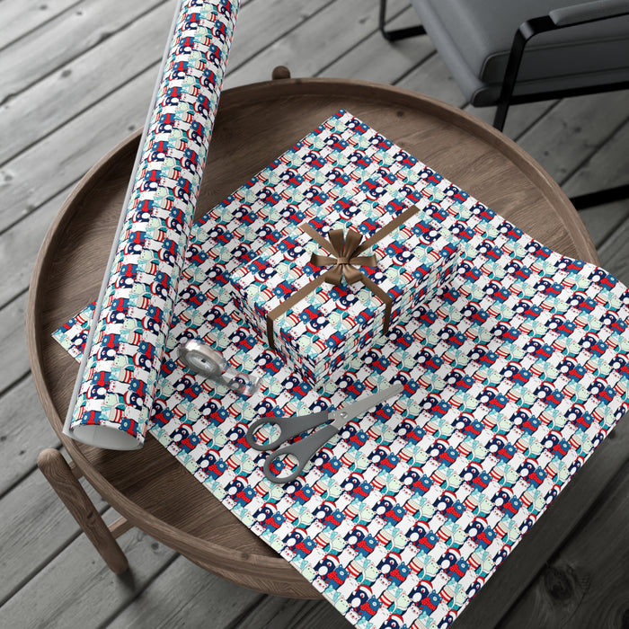 Peekaboo Cute Exquisite USA-Made Gift Wrap Paper