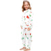 Charming All-Over Print Girls' Polyester Pajama Set (Sizes 2-7)