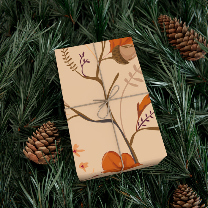 Autumn Leaves Exquisite USA-Made Gift Wrap Paper