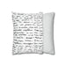 Luxurious Handwritten Script Throw Pillow Cover