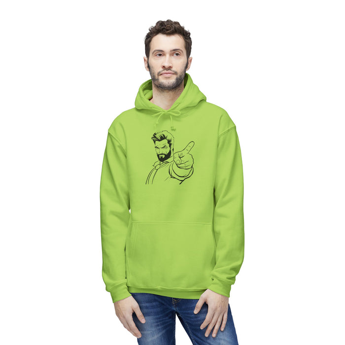 Louis2k Unisex Hooded Sweatshirt, Made in US - Heavyweight Fabric, Front Muff Pocket, Classic Fit