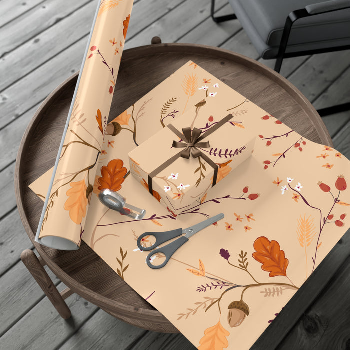 Autumn Leaves Exquisite USA-Made Gift Wrap Paper