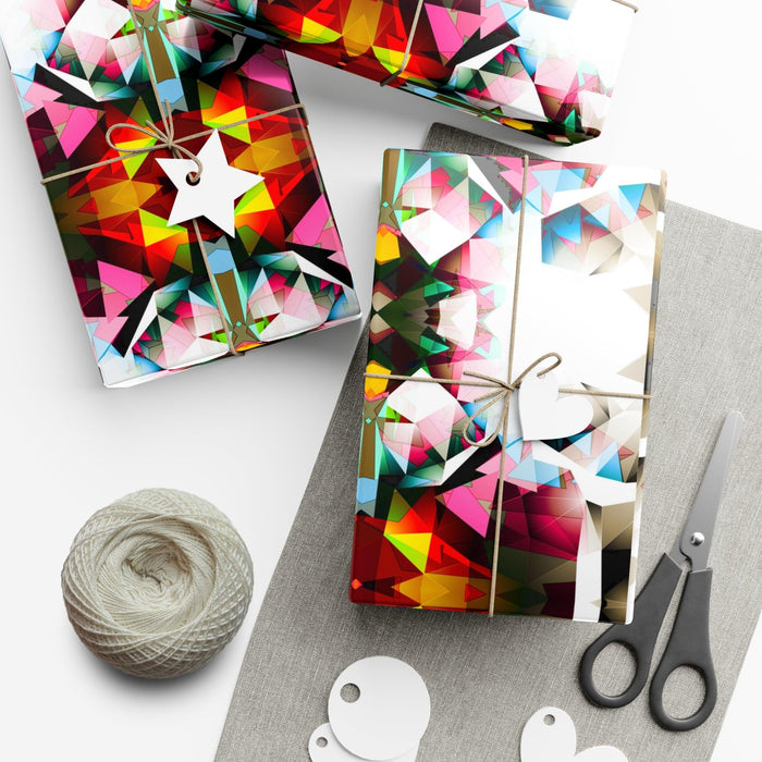 Elite 3D Christmas Gift Wrap Paper Set: Elegant USA-Made Wrapping with GreenGuard Inks