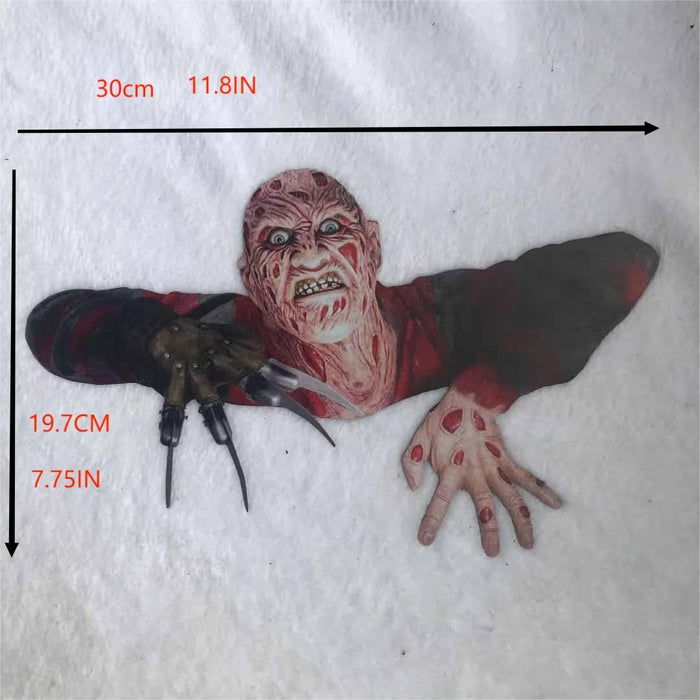 Spooky Elm Street Nightmare Freddy Krueger Iron Wall Decor for Halloween