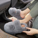 Leisure Fleece-lined Platform Slippers