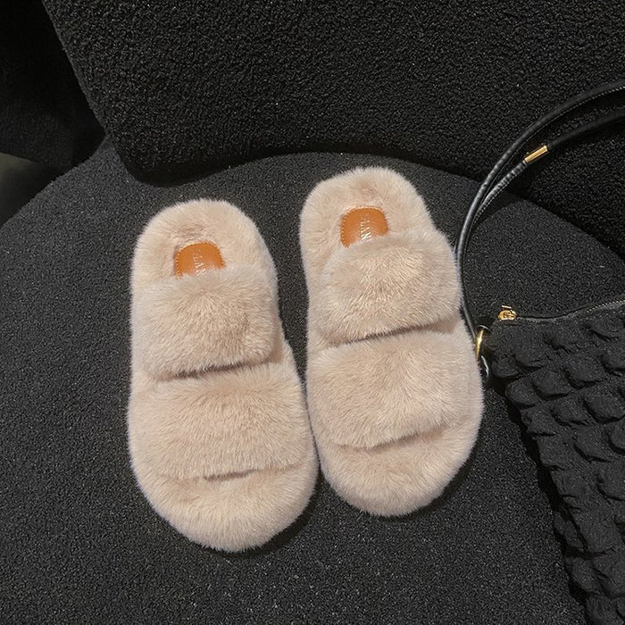 Leisure Fleece-lined Platform Slippers