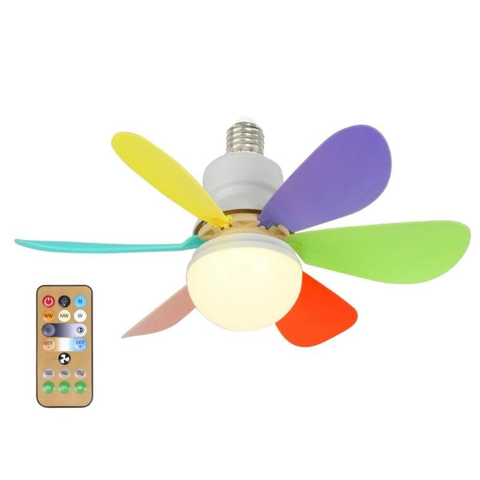 Modern LED Ceiling Fan with Remote Control and Adjustable Lighting for Contemporary Spaces